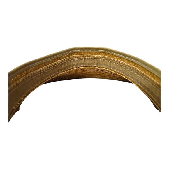 NEW Women's Sun Visor Hat in Natural Beige Straw (16" diameter) - Picture 4 of 4